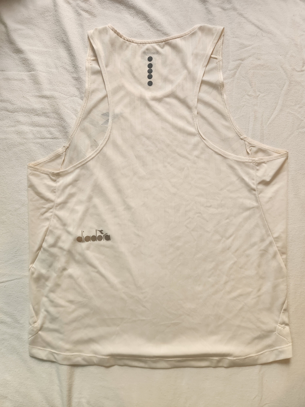 Diadora Men's Off White Performance Tank
